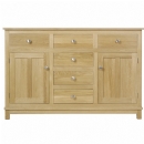 Winchester solid oak sideboard with centre drawers