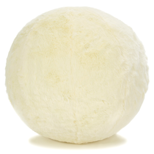 Furriball 65cm Swiss ball cover - Short Cream Hair