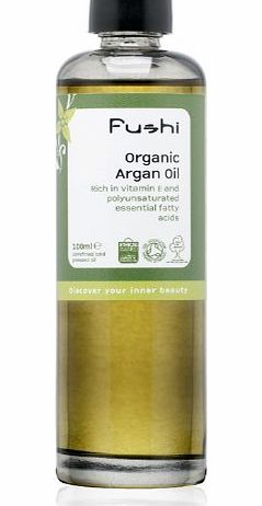 Fushi Wellbeing Moroccan Argan Oil Organic 100ml, Extra Virgin, UK Soil Ass Certified