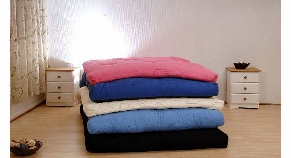 3 Seater Futon Sofa Mattress in Black Colour (With Memory Foam Flakes)