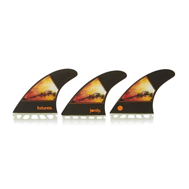 Futures Jordy Smith Honeycomb Black/ Orange Fin