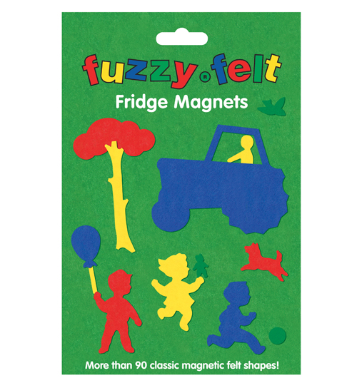 Fuzzy Felt Fridge Magnets