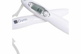 White digital jump rope