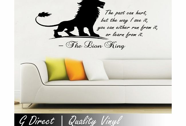 G Direct The Lion King inspirational Wall Sticker Quote Kids Bedroom Playroom Home Mural 100x55