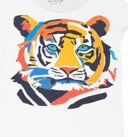 G.KERO Funky Tiger T-shirt White 34,36/37,38/39