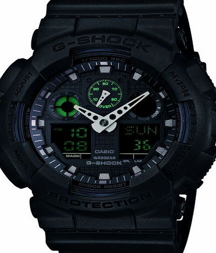 G-Shock Mens G-Shock Military Black Watch - Black/green