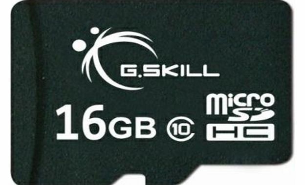 G.Skill 16GB microSDHC CL10 memory card with SD adapter