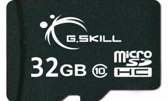 G.Skill 32GB microSDHC CL10 memory card with SD adapter