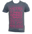 G-Star Airforce Blue T-Shirt with Pink Logo