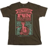 G-Star Bicycles: Stick Some Fun Between Your Legs T-Shirt, Chocolate, L