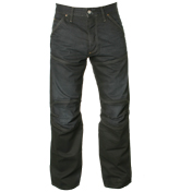 Black Worker Style Jeans - 34` Leg
