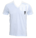 G-Star Cream and Sky Blue V-Neck T-Shirt