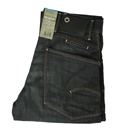 G-Star Dark Blue Straight Leg Button Fly Jeans (Jack Pant)