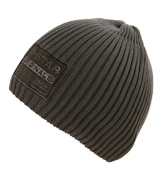 G-Star Dark Grey Ribbed Beanie Hat