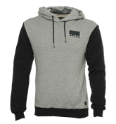 Dark Navy and Grey Hooded Sweatshirt