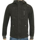 G-Star Grey and Black Hooded Jacket