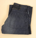 Mens G-Star Dark Blue Denim Button Fly Worn In Jeans - 34 Leg