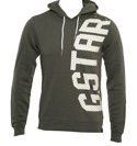Mid Grey Hooded Sweatshirt with White Logo