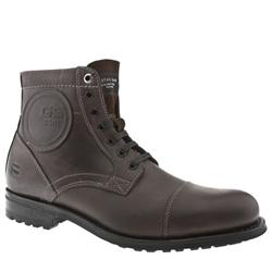 Male Charger Leather Upper Casual Boots in Brown