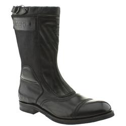 Male G-star Raw Chapter Axel Leather Upper Casual Boots in Black