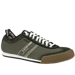 Male G-Star Stamp Maul Fabric Upper Fashion Trainers in Khaki