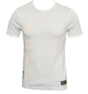 White T-Shirt with Printed Logo