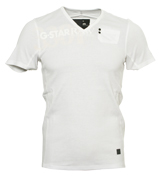 G-Star White V-Neck T-Shirt