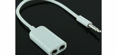 G3BITS DUAL 3.5MM JACK STEREO HEADPHONE ADAPTER CABLE FOR APPLE IPAD, IPHONE AND IPOD