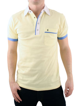 Gabicci Vintage Lemon Polo Shirt