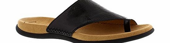 Gabor Lanzarote, Women Wedge Heels Sandals, Black (Black Patent), 5 UK (38 EU)