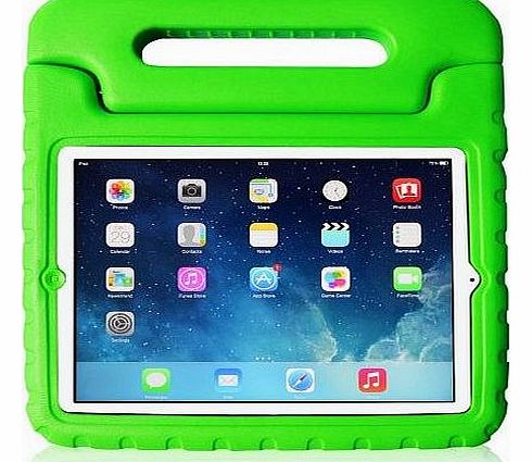 iPad Air GREEN EVA Foam Carry Handle Stand Case for Kids Schools Travel Impact Drop Protection (5th Generation Retina 5)