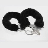 Black Fur Love Cuffs