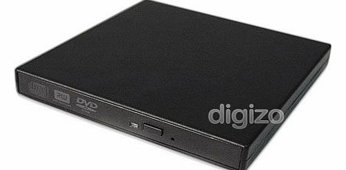 GAGS External USB 2.0 Slim DVD CD R/RW Drive Burner Writer
