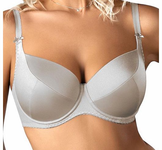 Gaia 081 Padded Bra,Size 30G,Silver