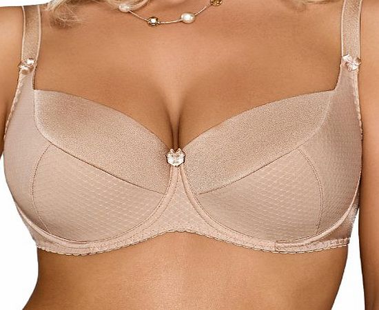 Gaia 281 Kate Padded Bra,Size 42B,Beige