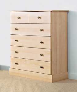 Maple 4 Plus 2 Drawer Chest