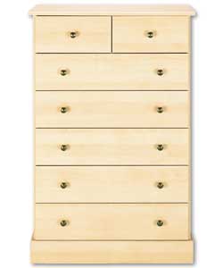 Maple 5 Plus 2 Drawer Chest