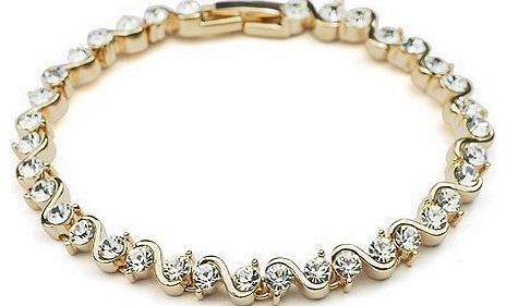 Galaxy Fashion JewelleryTM Bracelet with Swarovski Elements in 18ct Rose Gold Finish