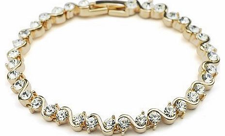 Galaxy Fashion JewelleryTM Bracelet with Swarovski Elements in 18ct Rose Gold Finish