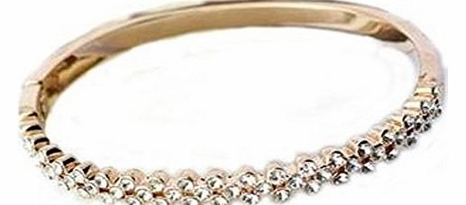 Galaxy Fashion JewelleryTM Brilliance Bracelet with Swarovski Crystals in 18ct Gold Finish