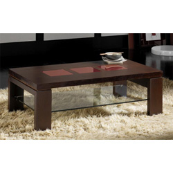 Moderno - Top Rectangle Coffee Table with Inset