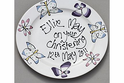 Personalised Plate, Flower 