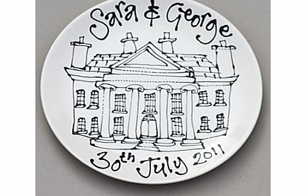 Gallery Thea Personalised Plate, Wedding Venue