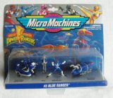 Galoob Mirco Machine Small Power Rangers - Tricertops Battle Bike - Billy - Blue rangers Triceratops Dinozo