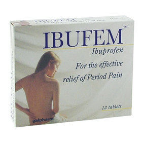 Galpharm Ibufem contains 12 tablets and can be used for the effective relief of period pains.