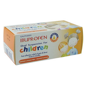 Galpharm Ibuprofen for Children gives fast effective relief of pain and fever and can be used for Ch