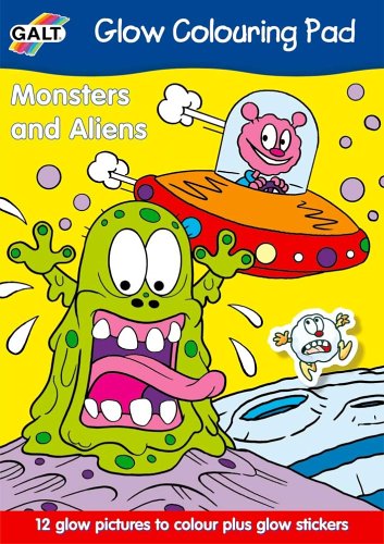 Galt Glow Colouring Book - Monsters & Aliens