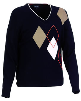 galvin green In Season 09 Casper Sweater Black/Porcini/White/Lava