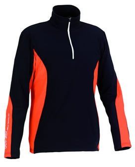 galvin green In Season 09 Daniel Half Zip Insula Black/Lava/White