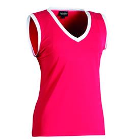 galvin green Ladies Jayda Tank Top Raspberry/White